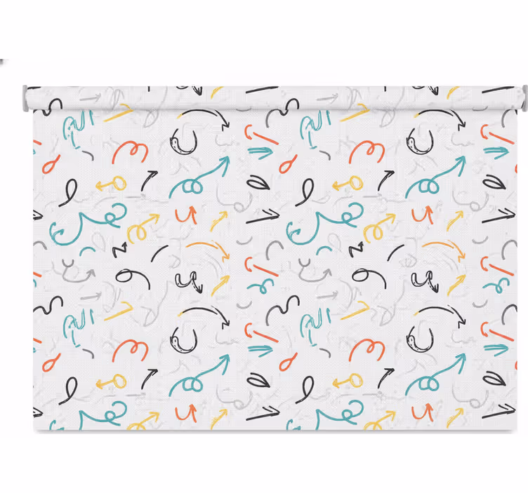 Store enrouleur chambre ado flèche colorée amusante - TenStickers