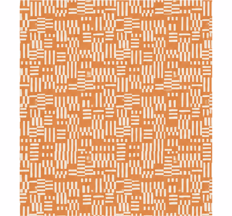 Store enrouleur orange motif lanières de pin - TenStickers