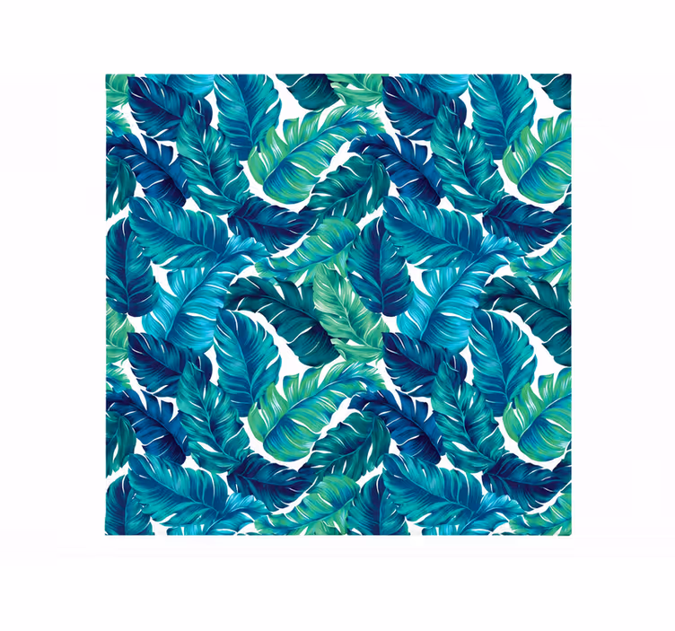Store enrouleur chambre couple 210 cm feuilles tropicales - TenStickers