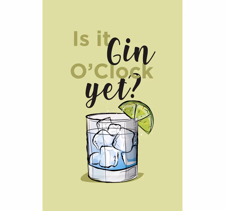 Store enrouleur cuisine phrases gin heures encore boisson - TenStickers