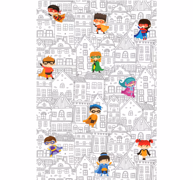 Store enrouleur super héro héros de la ville - TenStickers