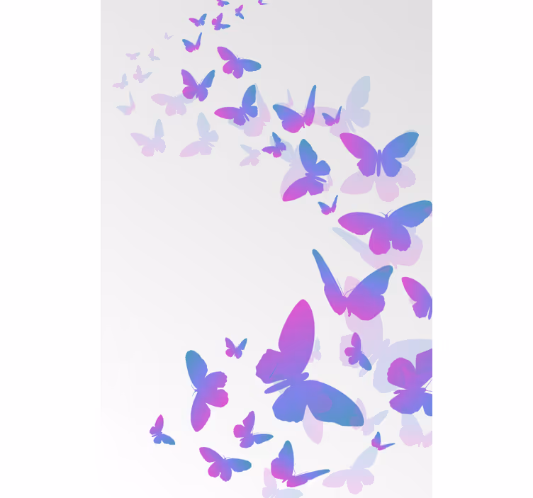 Store enrouleur papillons ensemble papillon dégradé - TenStickers