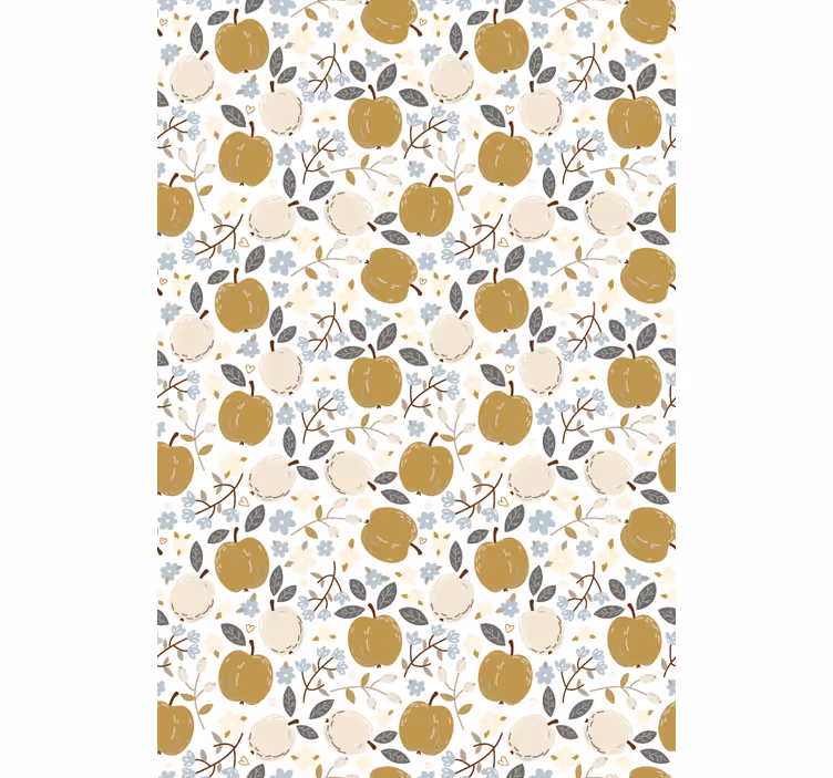 Store enrouleur fruits et légumes imprimé floral pomme - TenStickers
