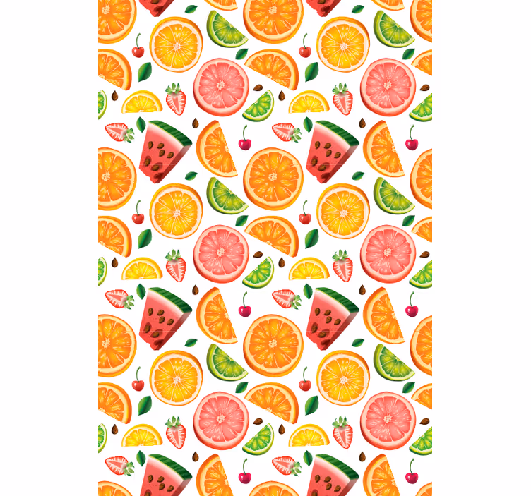 Store enrouleur fruits et légumes motif pastèque et agrumes - TenStickers