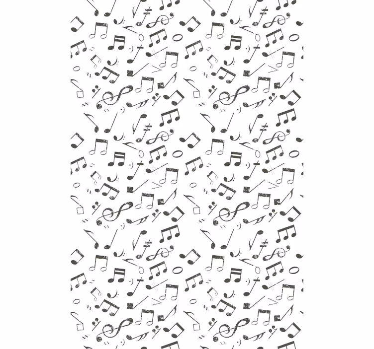 Store enrouleur chambre enfant cascade de notation musicale - TenStickers