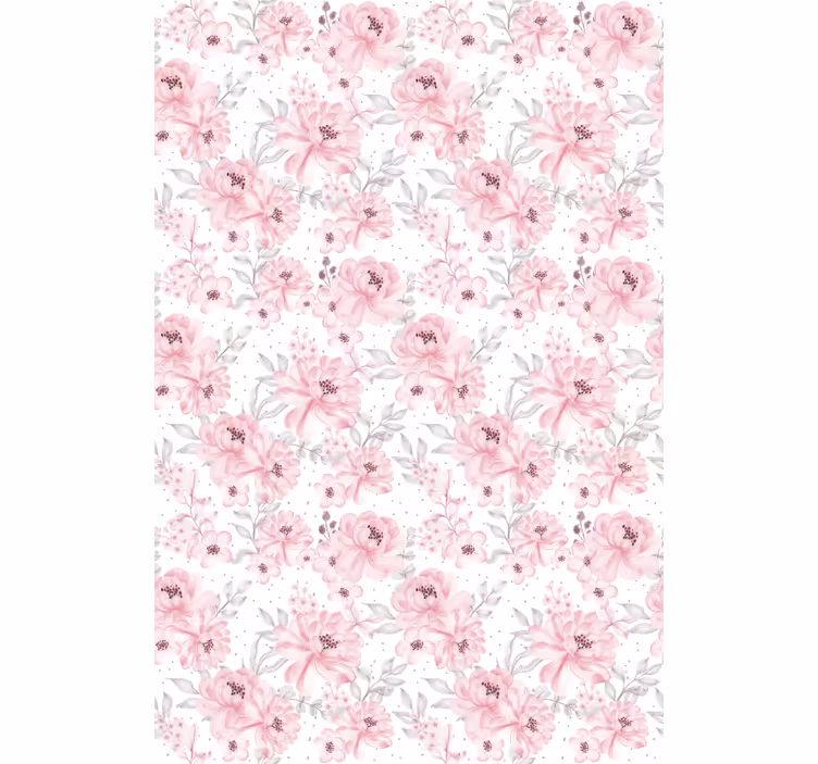 Store enrouleur fleur et plantes motif floral rose - TenStickers