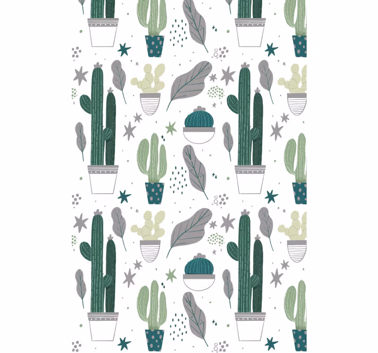 Store enrouleur cactus et étoiles - TenStickers