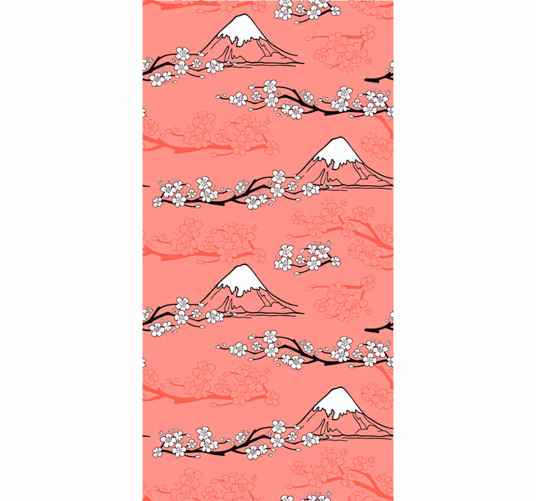 Store enrouleur printemps style japonais - TenStickers