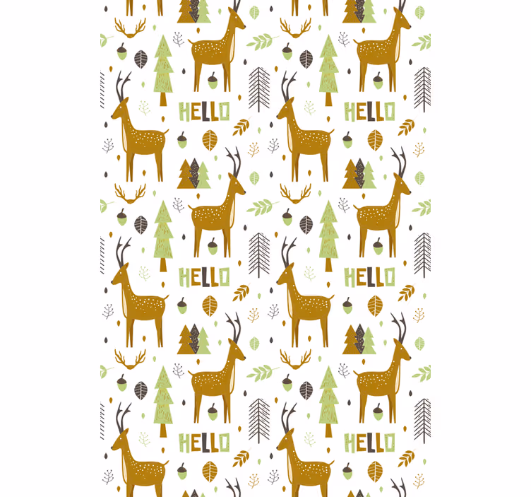 Store enrouleur animaux salutation de la forêt nordique - TenStickers