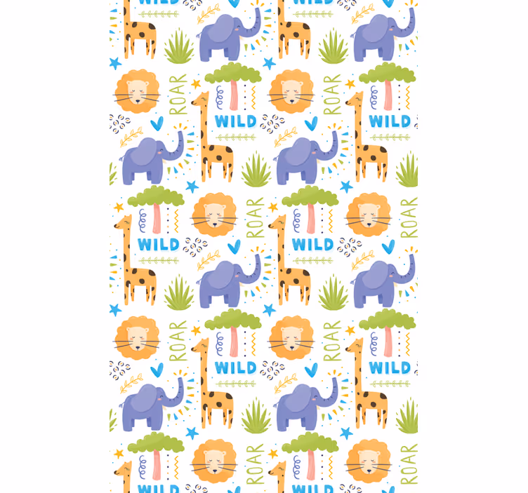Store enrouleur animaux motifs de safari - TenStickers