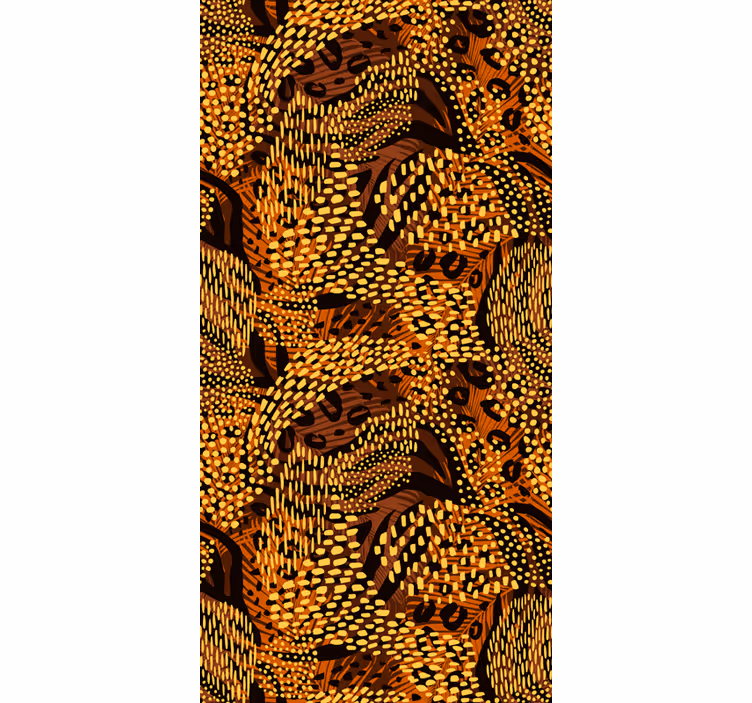 Store enrouleur marron motif léopard abstrait - TenStickers