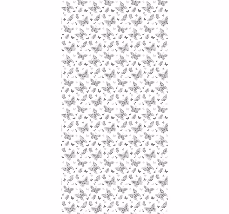 Store enrouleur papillons motif gris - TenStickers