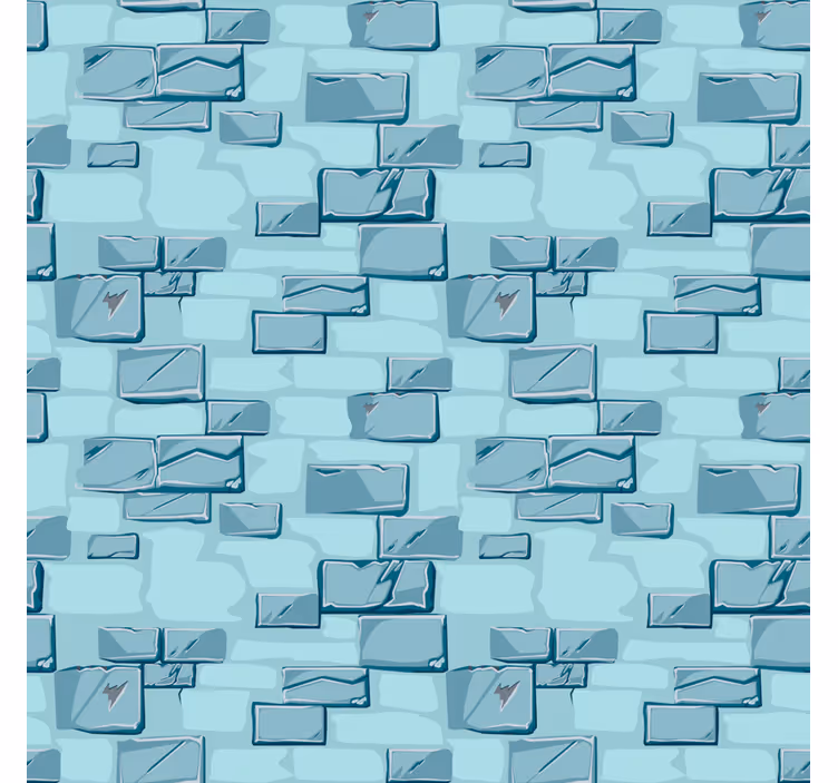 Store enrouleur motif briques en pierre bleue - TenStickers