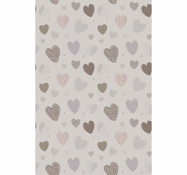 Store enrouleur romantique motif gris - TenStickers