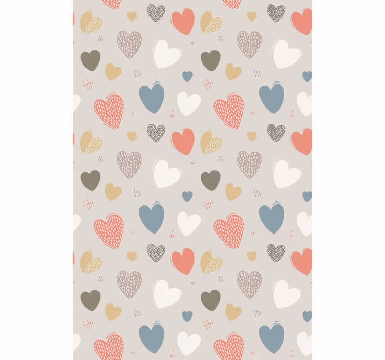 Store enrouleur romantique motifs de cœur - TenStickers