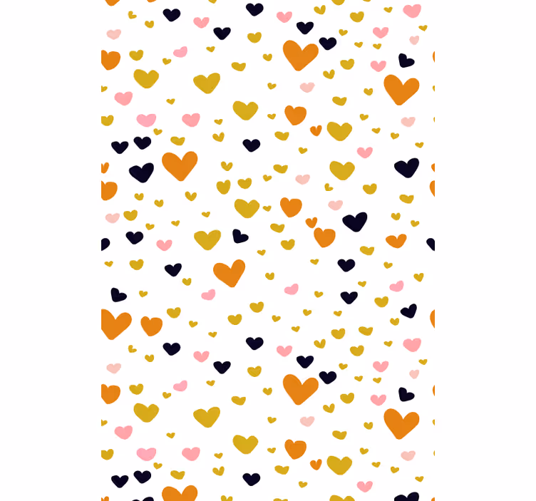 Store enrouleur romantique abat-jour à motif coeur - TenStickers