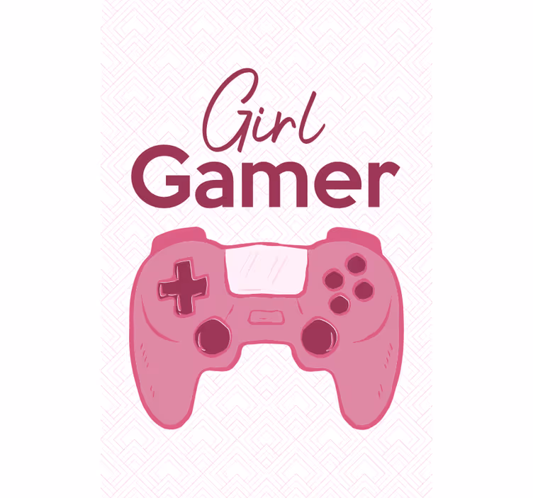 Store enrouleur geek fille contrôleur - TenStickers