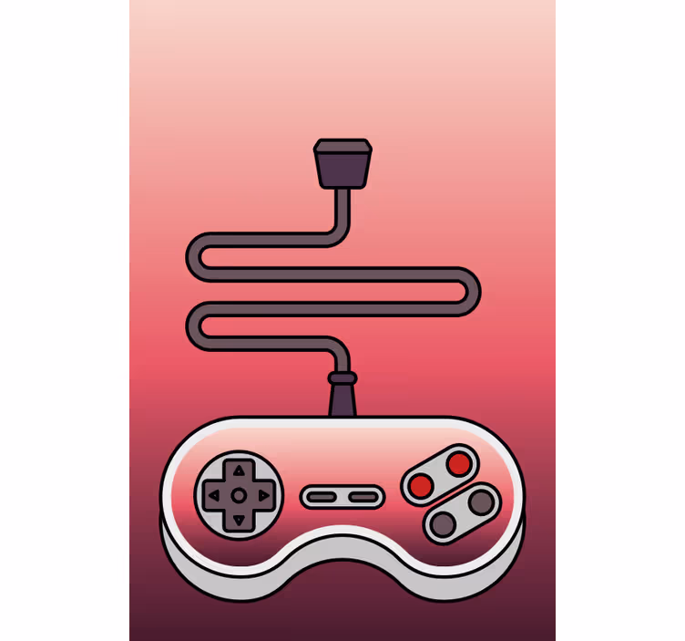 Store enrouleur geek contrôleur rouge - TenStickers