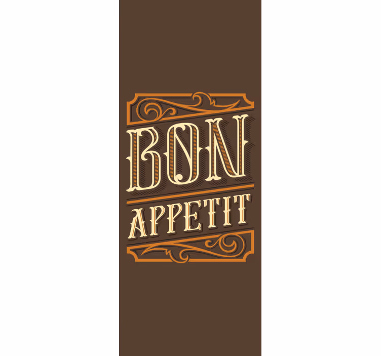 Store enrouleur cuisine typographie élégante de bon appétit - TenStickers