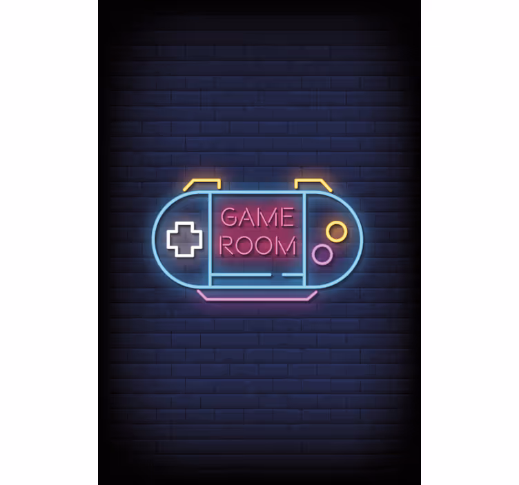 Stores monstres Salle de jeux avec néon - TenStickers
