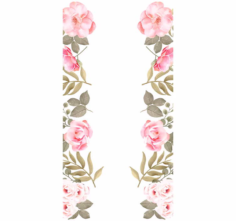 Store enrouleur fleurs et plantes roses douces - TenStickers