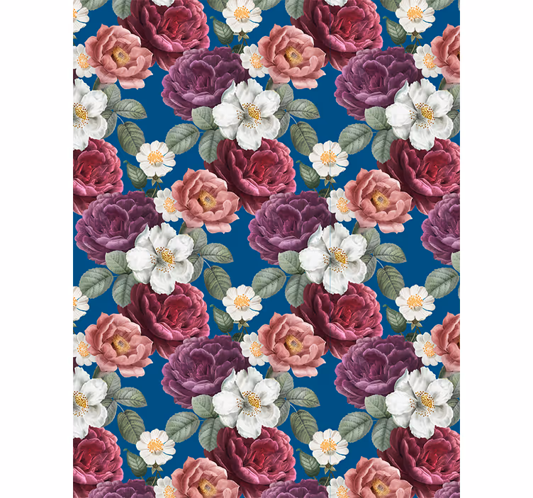 Store enrouleur fleur composition de roses vibrantes - TenStickers