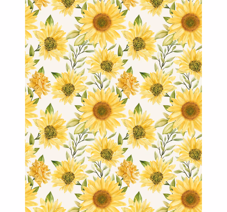 Store enrouleur fleurs et plantes arrangement tournesol - TenStickers