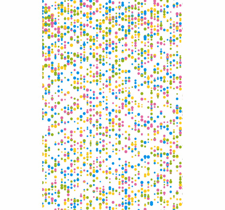 Store enrouleur chambre bébé motif à pois colorés - TenStickers