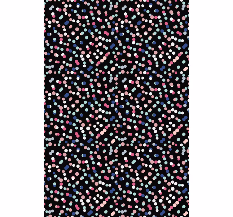 Store enrouleur chambre ado motif à pois colorés - TenStickers