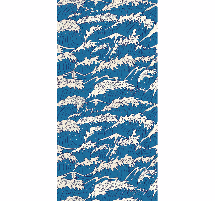 Store enrouleur autres motif de vague marine - TenStickers