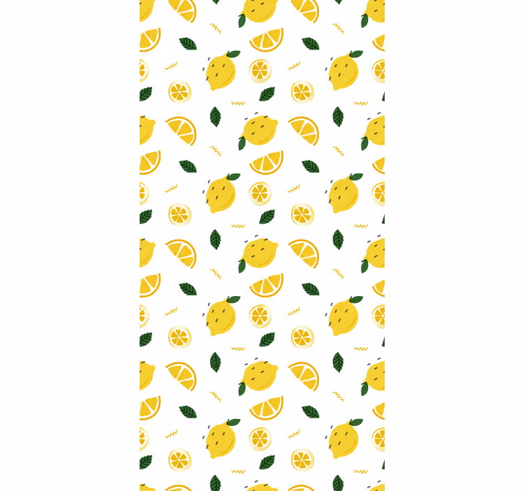 Store enrouleur fruits et légumes motif rondelle de citron - TenStickers