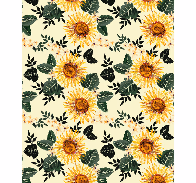 Store enrouleur fleurs et plantes thème floral du tournesol - TenStickers