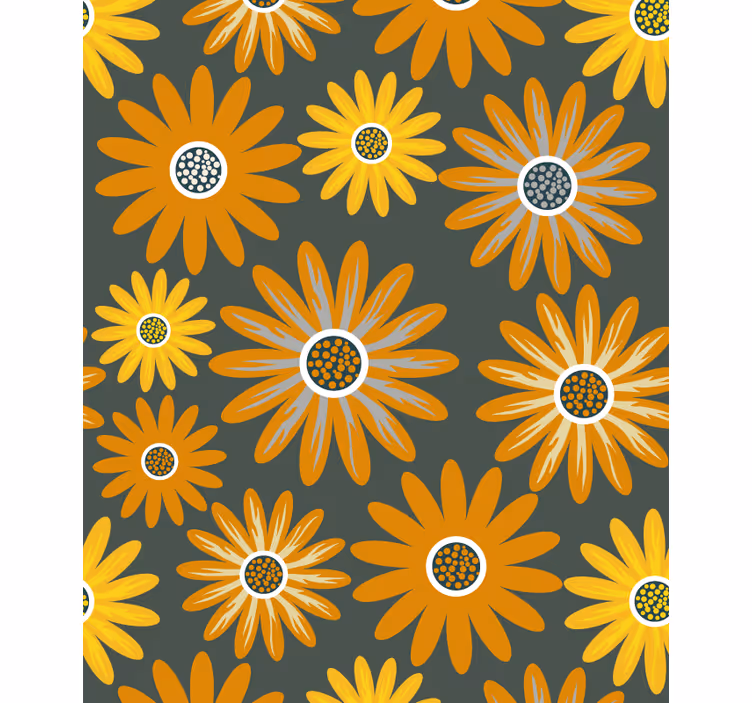 Store enrouleur fleurs et plantes arrangement floral joyeux - TenStickers