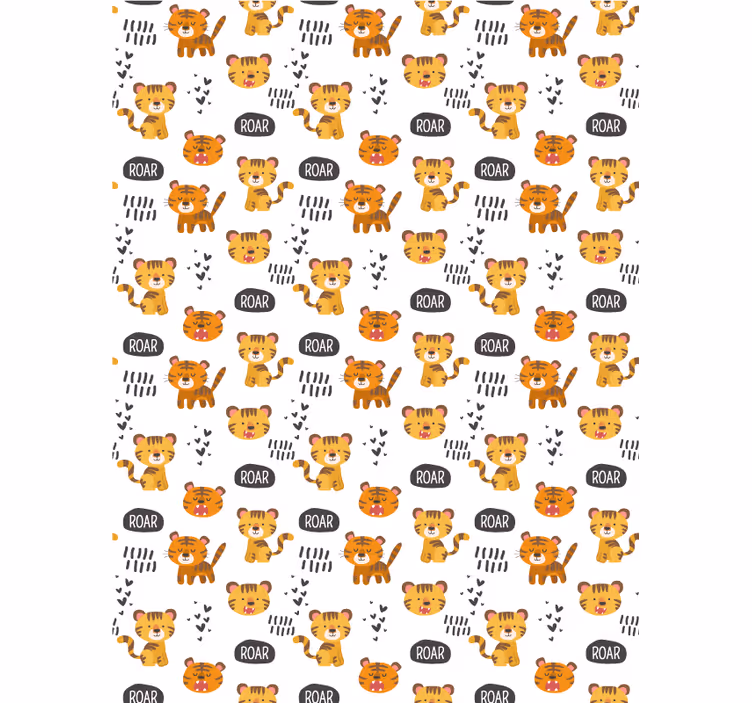 Store enrouleur chambre enfant bébés tigres rugissants - TenStickers