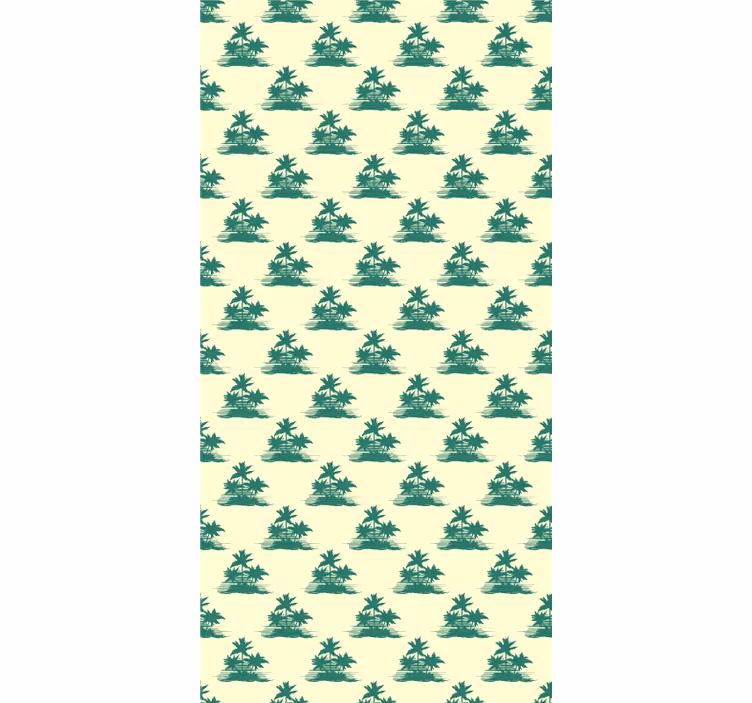 Store enrouleur arbre silhouettes de palmiers tropicaux - TenStickers