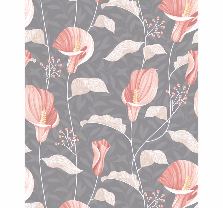 Store enrouleur fleurs et plantes arrangement élégant - TenStickers