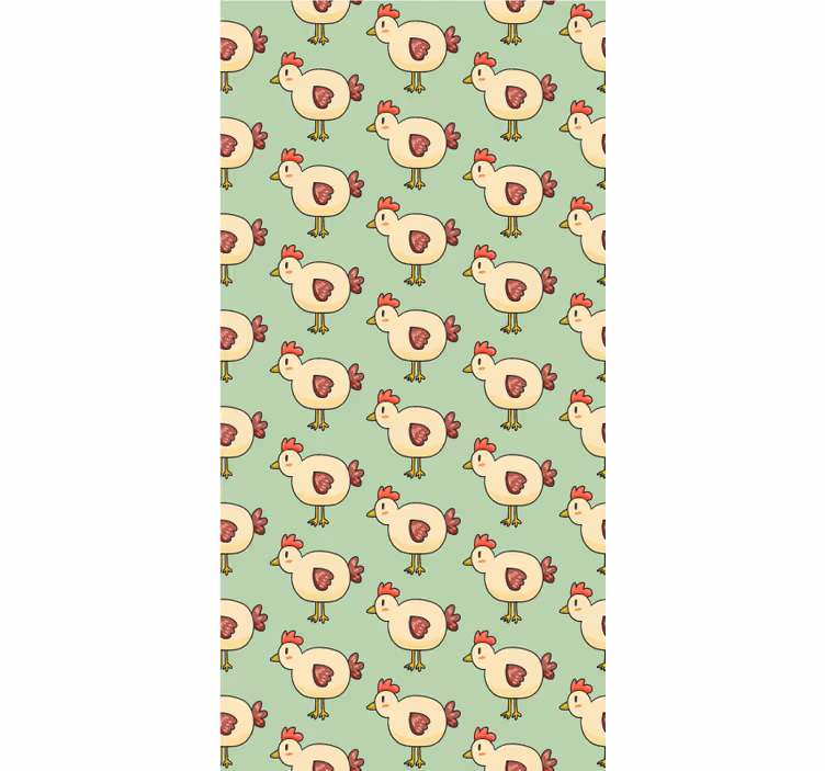 Store enrouleur animaux ravissant motif de poulet - TenStickers