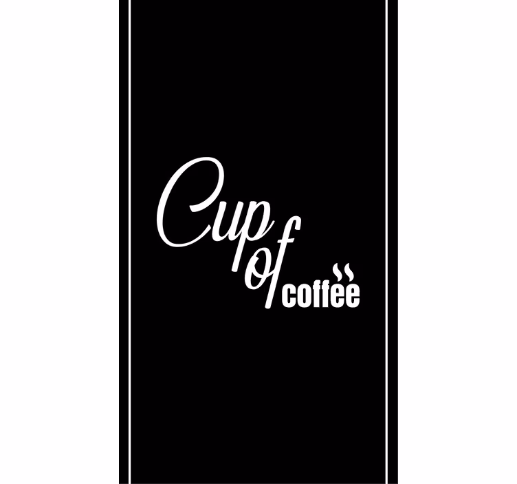 Store enrouleur cuisine tasse de café - TenStickers