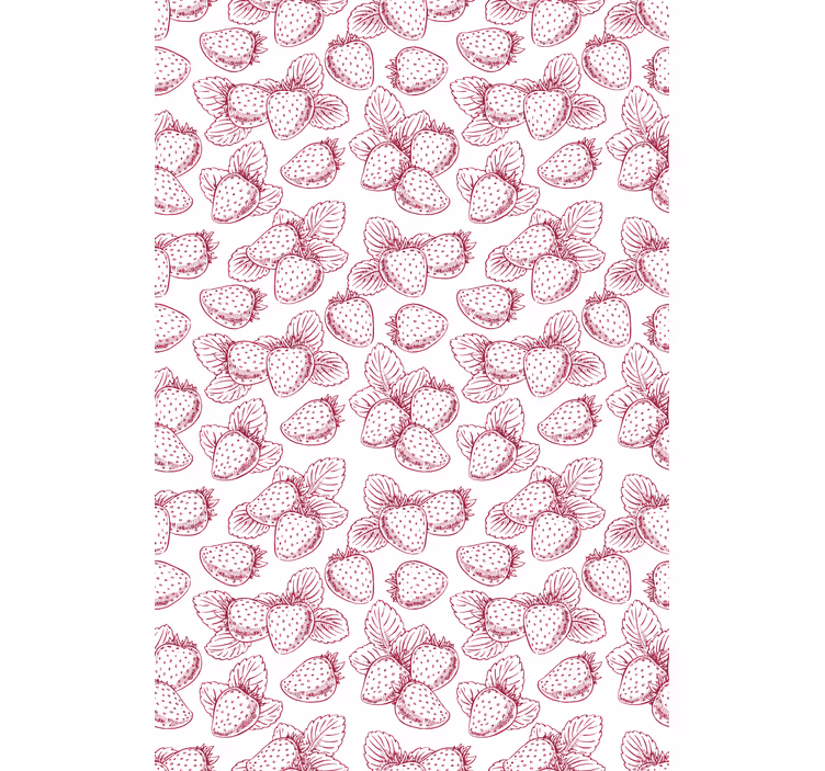 Store enrouleur fruits et légumes motif rouge fraise - TenStickers