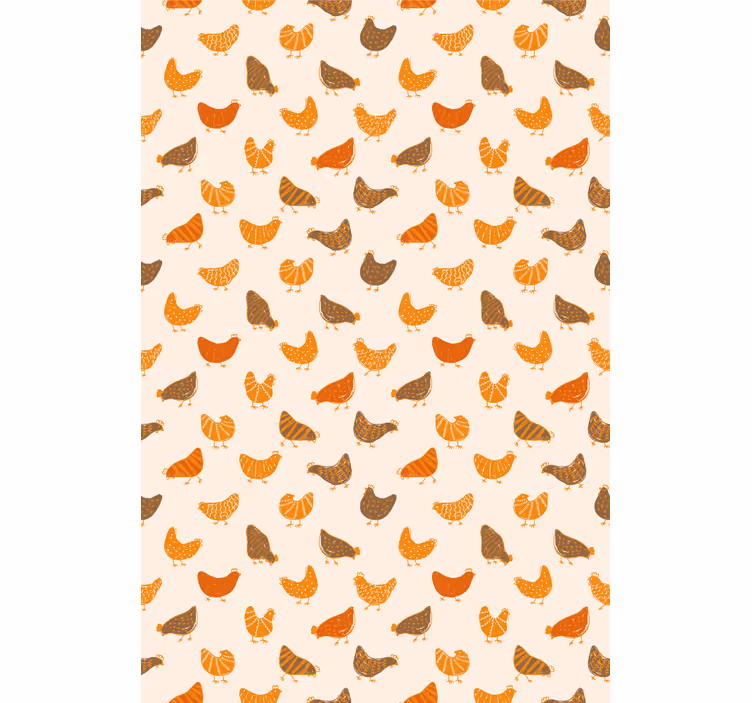 Stores avec plus d'animaux sticker oiseau orange et marron - TenStickers