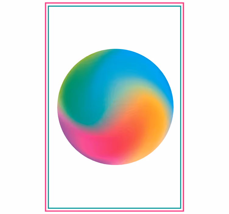 Store enrouleur original sphère colorée abstraite - TenStickers
