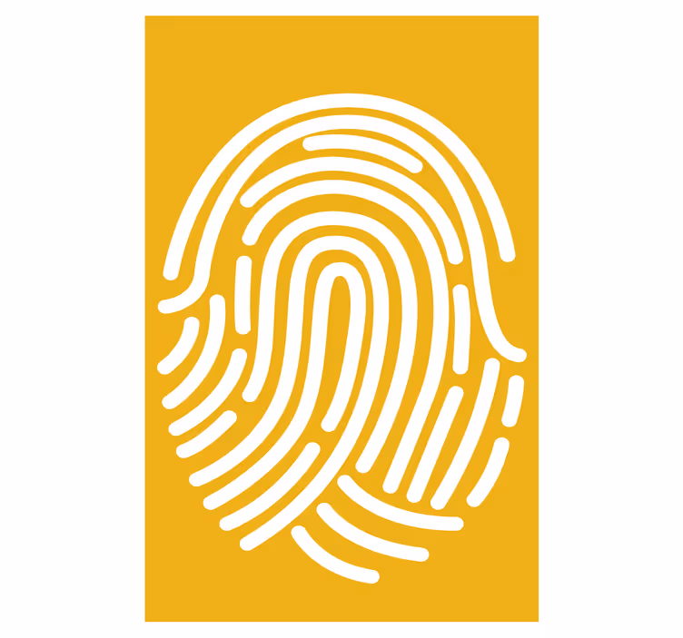 Store enrouleur geek modèle d'empreinte digitale - TenStickers