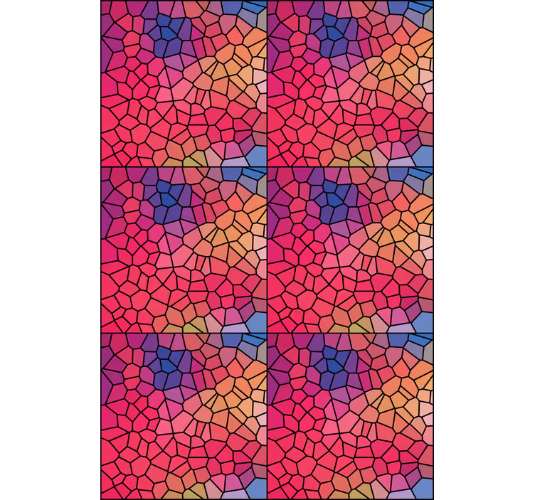 Store enrouleur textures et motifs motif de couleur mosaïque - TenStickers