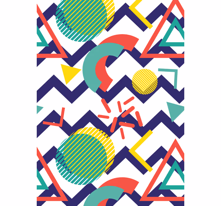 Store enrouleur moderne figures abstraites amusantes - TenStickers