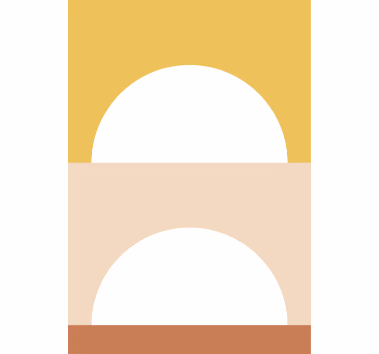Store enrouleur moderne cercles du soleil levant - TenStickers