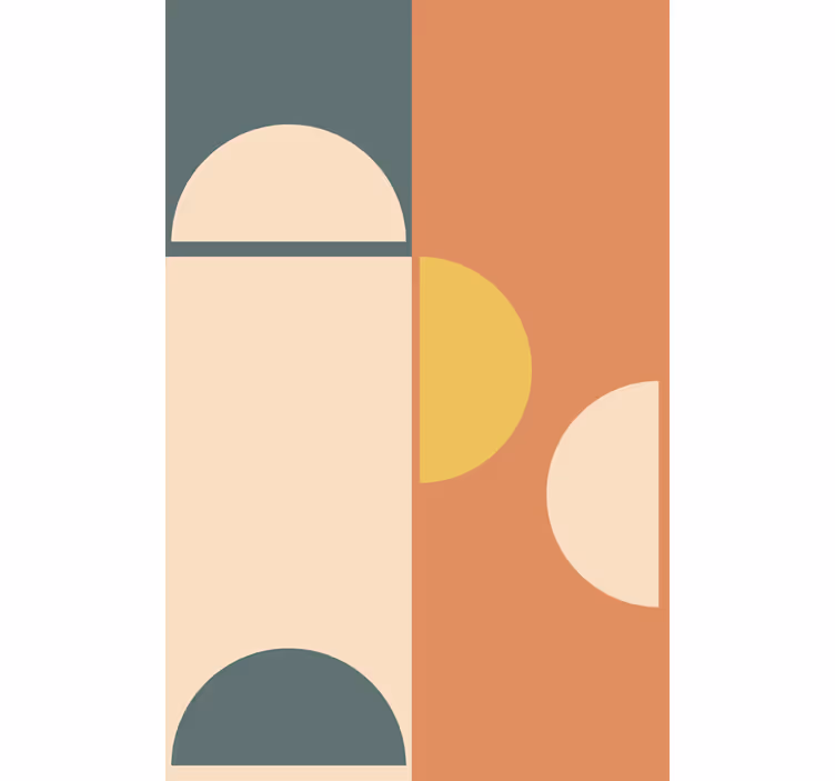 Store enrouleur moderne motif de cercle géométrique - TenStickers