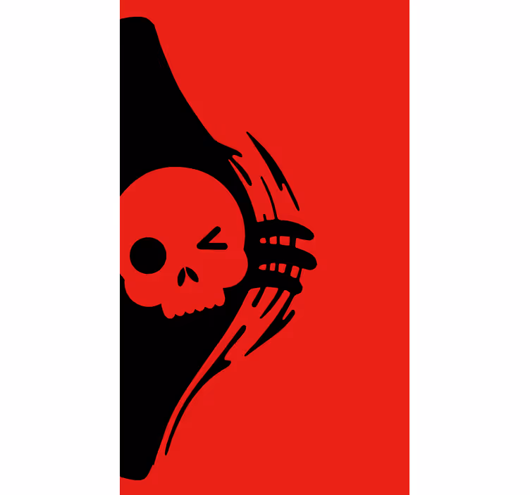 Store enrouleur geek conception d'emblème de crâne - TenStickers