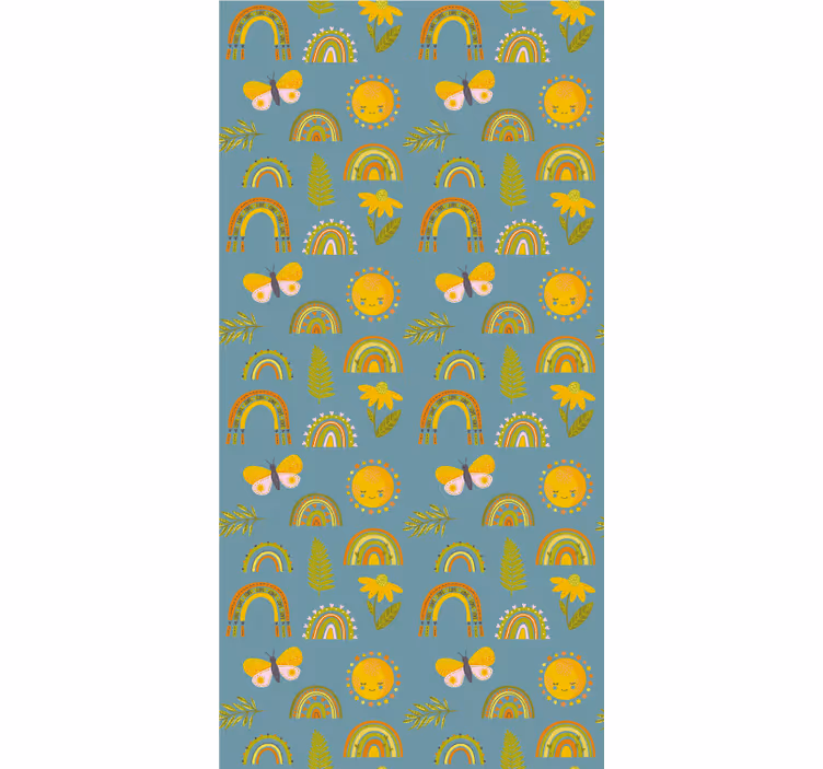 Store enrouleur arbre conception d'arcs-en-ciel ensoleillés - TenStickers