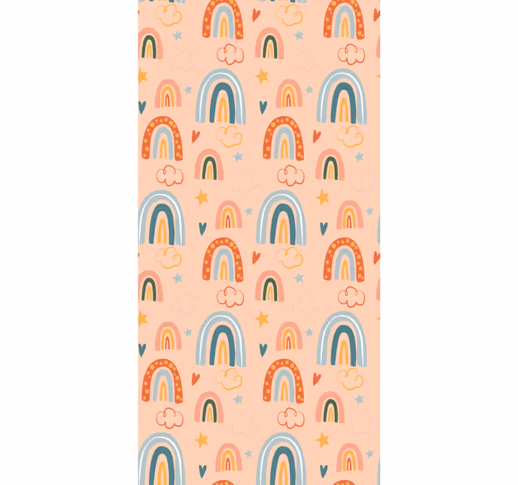 Store enrouleur chambre enfant motif arc-en-ciel délice - TenStickers