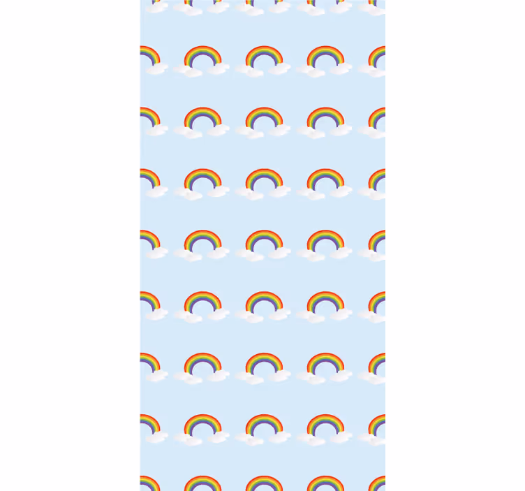 Store enrouleur chambre enfant les arcs-en-ciel encouragent - TenStickers